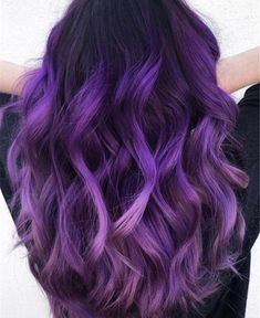 Bright Purple Hair Color, Lilac Hair Color, Lilac Hair, Balayage Blonde