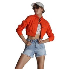 Cropped Racer Jacket, Light Rain Jacket, Racer Jacket, Womens Windbreaker, Crop Top Sweatshirt, Workout Crop Top, Night Scene, Evening Outfits, Members Only