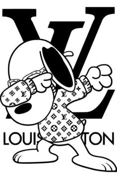 louis vuitton coloring page with the letter v in it's uppercase