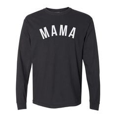 She's Baaaaaack! Our Modern Mama tee, hoodie or crewneck now has a permanent place in the shop! This is the PERFECT design for gifting, an easy basic for travel, or the perfect crewneck to throw on and head out! Annnnd include the entire family! This modern style is available for dad, mini, or big/little bro or sis! Perfect for ANY family! We're thinking year family pics, baby announcements, or just a cute matching moment! DETAILS Unisex sizing - aka mens sizing. This fits a little more relaxed than our regular crewnecks and tees. 80/20 ring spun cotton/polyester, 3-end garment-dyed soft ring spun color blast fleece with a 100% cotton face Relaxed fit with a rib collar, twill taped back neck, rolled forward shoulder & side seams Available on Black, Espresso, Ivory or Grey comfort colors te Comfort Gray, Baby Announcements, Mama Tee, Family Pics, Comfort Colors Tee, Soft Ring, Big Little, Family Pictures, Comfort Colors