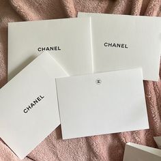 Chanel Blank Cards X3 Brand New Chanel White, Chanel Accessories, Blank Cards, Color White, Chanel, Women Accessories, Brand New, Women Shopping, White