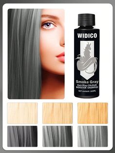 Grey  Collar    Hair Dye Shampoo Embellished   Personal Care Silver Grey Hair Dye, Hair Dye Shampoo, Grey Hair Dye, Silver Grey Hair, Semi Permanent Hair Color, Playing With Hair, Permanent Hair Color, Hair Dye Colors, Semi Permanent