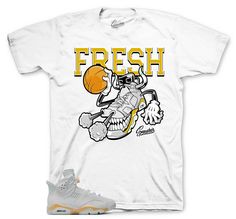 Sneaker tees to match your Jordan Retro 6 Pearl Paris. ST Clothing- Fly kicks Tees Made of 100% pre-shrunk cotton. Fits true to size. *You may refer to size chart for correct measurements.* SHOP JORDAN PEARL 6 SHIRTS HERE White Throwback T-shirt With Logo Print, White Pre-shrunk Throwback T-shirt, White Throwback T-shirt, Shrink-resistant, White Throwback Graphic Print Tops, White Throwback Top With Dtg Printing, White Short Sleeve Throwback T-shirt, White Cotton Throwback T-shirt, Pearl Sneakers, Latest Jordans