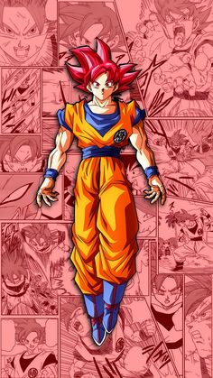 the dragon ball character is depicted in this cartoon