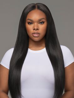 Sleek Straight Human Hair Natural Straight Hair, Sew In Hair Extensions, Sew In Hairstyles, Straight Hair Extensions, Brazilian Hair Bundles, Indian Remy Hair, African Hair, Remy Hair Extensions, Long Straight Hair