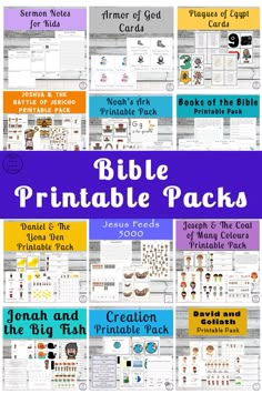 the bible printable pack for kids