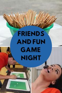 friends and fun game night with pops sticks