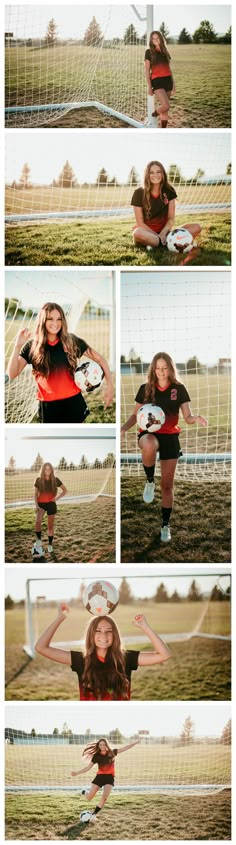 a collage of photos showing different people playing with frisbees