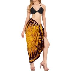 LA LEELA proudly present you, this adorable collection of stylish swimwear beach bikini cover up sarongs with solid and vibrant colors, this swim/bath accessory designed according to the latest trends with absolute perfection which will increase and beautify your wardrobe needs, versatility of this beach season high demand multi-tasking piece twists and wraps in multitude of ways Clothing type : womens sarong adored by women of all ages, great for daring men as well Size : our beach sarong wrap Bohemian Swim Skirt For Vacation, Bohemian Swim Skirt For Pool, Bohemian Sarong For Swimming Vacation, Bohemian Sarong For Swimming And Vacation, Bohemian Sarong For Beach Season Swimming, Beach Cover-up Swimwear With Split Design, Bohemian Yellow Swimwear For Beach Cover-up, Beach Season Split Swimwear Cover-up, Split Beach Cover-up Swimwear