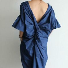 Find ideas๏ฟฝand inspiration for women COMFY V NECK open back Loose long maxi dress Cotton Linen Retro Style size, Fashion Women's Dresses Blue Cotton Dress, Long Dress Casual, Maxi Dress Cotton, Wholesale Dress, Dress Cotton, Ruffled Maxi Dress, Korea Fashion, Sweet Dress, Loose Dress