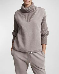 T5JP4 Varley Ramsey Turtleneck Sweatshirt Mode Batik, Turtleneck Sweatshirt, Cowl Neck Sweater, Roll Neck, Everyday Wardrobe, Work Fashion, Cowl Neck, Pullover Styling