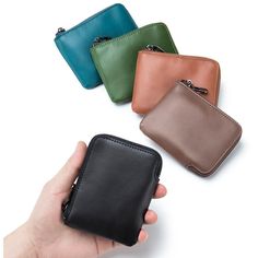 Description: Crafted with high-quality cowhide, this mini wallet offers a compact solution to keep your belongings well-organized. Whether you need a coin wallet, key pouch, or a case for your earphones, this small leather pouch is designed to meet your daily needs effortlessly.  This vintage leather car key case is a stylish and practical accessory for any car owner. The case features a zipper closure to keep your keys secure and a leather keychain holder for easy access. Made from high-quality leather, this key case is durable and will last for years to come. It makes a great  thoughtful present for any car enthusiast.  Size: - Height: 3.54inches (9cm) - Width: 0.79inches (2cm) - Length: 4.33=inches (11cm) - Weight: 60g Note: 3. If you have any questions, please contact me before you pla Versatile Leather Wallets With Zipper Pocket, Modern Leather Card Holder With Zipper, Modern Leather Card Holder With Zipper Closure, Small Coin Pouch, Card Purse, Coin Card, Key Pouch, Leather Short, Purse Gift