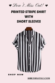 "Stay stylish and cool with this Printed Stripe Shirt with Short Sleeves! Perfect for casual outings, offering comfort and a trendy look. #StripeShirt #CasualChic #ShortSleeves #ComfyAndStylish #FashionEssentials #EverydayStyle #TrendyOutfit #SummerFashion #EffortlessStyle #ComfyWear #WardrobeStaple #CasualOutfit #FashionAndComfort #ChicVibes #SummerEssentials" T-shirt Refashion, Stripe Shirt, The Supreme, Spring Wardrobe, Fashion Essentials, Summer Essentials, Striped Shirt, White Shirt, Effortless Style