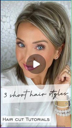 To 20 Hairstyles for Short Hair | If you’re looking for easy, step by step hair tutorials to teach you how to braid your bob, lob, or shoulder length hair, we’re sharing a mix of casual half up half down styles and formal updos you’ll love. From school and work, to weddings and galas, to causal day to day looks, these ideas are easy and stylish all wrapped into one. #ColoredHairTrend2025 #KawaiiHairstyles #ImpressiveStyles #HairGoals #HairFashion #HairInspiration #HairTrends2025 Ponytail For Shoulder Length Hair, Half Up Shoulder Length Hair, Ways To Style Shoulder Length Hair, Hair Updo Tutorials, Half Up Half Down Hair Short, Elegant Hairstyles For Short Hair, Easy Shoulder Length Hairstyles, Updo Tutorials