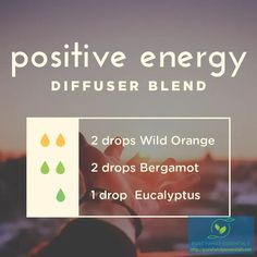 Try this positive energy diffuser blend with wild orange, bergamot, and eucalyptus essential oils. | Pure Family Essentials Essential Oils Allergies, Essential Oils Focus, Essential Oils For Babies, Essential Oils 101, Doterra Essential Oils Recipes, Essential Oils For Headaches, Essential Oils For Kids