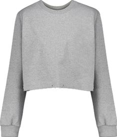 Cropped Cotton Sweatshirt For Winter, Oversized Sporty Cropped Sweater, Cropped Cotton Sweatshirt With Ribbed Cuffs, Sporty Cotton Cropped Sweater With Ribbed Cuffs, Winter Cotton Crop Top With Relaxed Fit, Relaxed Fit Cotton Crop Top For Winter, Sporty Cotton Cropped Sweater For Spring, Loose Fit Cotton Crop Top For Loungewear, Trendy Cotton Cropped Sweater For Loungewear