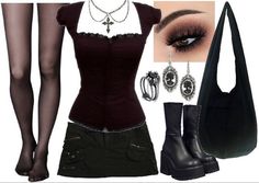 Alt Outfits, 2000s Outfits, Cute Everyday Outfits, Edgy Outfits