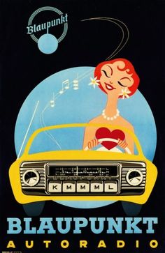 an advertisement for the blaupunkt autoradio