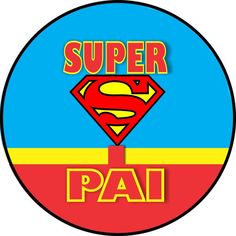 a superman logo with the word pai in red, yellow and blue on it