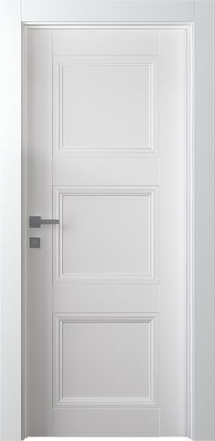 a white door with a handle on it