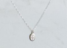 Miraculous Medal necklace. sterling silver, gold filled, or 14k gold. Virgin Mary oval medal necklace. # Blessed Virgin Mary Holy Mother Spiritual Miraculous Medal Oval Pendant Jewelry, Oval Our Lady Of Guadalupe Necklace Gift, Oval Our Lady Of Guadalupe Necklace For Gift, Oval Our Lady Of Guadalupe Jewelry Gift, Spiritual Oval Pendant Jewelry With Miraculous Medal, Sterling Silver Oval Necklace With Miraculous Medal, Oval Sterling Silver Necklaces With Miraculous Medal, Oval Miraculous Medal Spiritual Jewelry, Oval Miraculous Medal Necklace As Gift