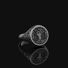 Silver Celtic Yggdrasil Ring Mens Nordic Gift Tree of Life Norse Jewelry Nordic Womens 925. Silver Gift for him, Scandinavian, Viking Ring Embrace the rich heritage of Norse and Celtic cultures with the elegantly crafted Celtic Ring. This unique piece features the Yggdrasil Ring design, symbolizing the Tree of Life, a central element in Nordic mythology. Crafted in fine Silver, the Celtic Ring represents the interweaving of traditional Norse Jewelry with the intricate patterns found in Nordic Je Nordic Gifts, Tree Of Life Symbol, Gift Tree, Norse Jewelry, Celtic Tree Of Life, Men Rings, Viking Ring, Celtic Tree, Signet Rings