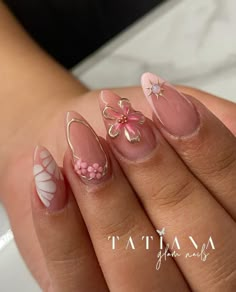 Wow Nails, Almond Acrylic Nails, Cute Gel Nails, Neutral Nails, Short Acrylic Nails Designs, Pink Acrylic Nails, Short Acrylic Nails