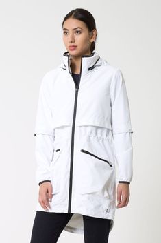 H2O 2.0 MAGIC RAIN JACKET - MPG - White White Rain Jacket, Outfits Nyc, Caught In The Rain, Waterproof Rain Jacket, Rain Jacket Women, Waterproof Jacket, Girly Fashion, Rain Wear, In The Rain