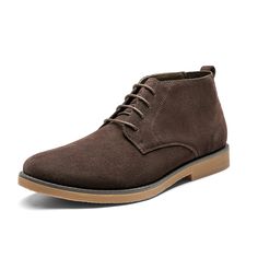 PRICES MAY VARY. Elegant look: Premium suede leather makes the chukka boots more elegant and keep your feet warm Comfortable lining: Well-made leather lining with good breathability to avoid odorous feet, bringing more comfortable walking Adjustable lace-up: Lace-up front closure with 4 eyelets featuring stretch collar for a secure fit Soft footbed: Soft and elastic EVA foam footbed provides shock absorption when wearing the boots What You Get: a pair of men's chukka boots with a delicate shoes Mens Chukkas, Chukka Boots Men, Boots Suede, Desert Boots, Eva Foam, Classic Dress, Toe Designs, How To Look Classy, Shoe Box