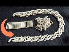 (S) bracelet🕺 light weight#how to make. - YouTube Jewelry School, Jewelry Hacks, Jewellery Wire, Mens Jewerly, S Bracelet, Chain Making, School Jewelry, Chain Maille Jewelry, Diy Wire Jewelry