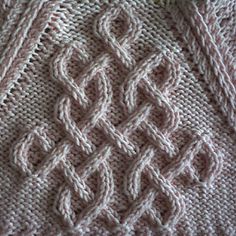 a close up of a knitted blanket