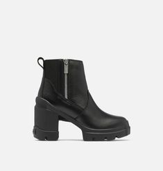 CARIBOU™ X Women's Heel Chelsea Boot | SOREL Heeled Chelsea Boots, Chelsea Boot, Wedge Boots, Womens Heels, Full Grain Leather, Chelsea Boots, Chelsea, Womens Boots, Heel Height