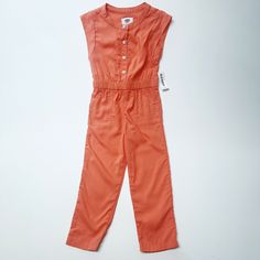 Old Navy Girls Salmon Sleeveless Button Up Jumpsuit 3T Pockets. Condition is "New with tags". Shipped with USPS First Class. Ships fast. Sold as pictured. Thank you so much for looking :) Sleeveless Cotton Overalls With Button Closure, Sleeveless Cotton Jumpsuit With Buttons, Button Up Jumpsuit, Navy Girls, Baby & Toddler Clothing, First Class, Thank You So Much, Baby Toddler, Khaki Pants