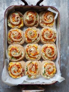 an overhead view of some food in a pan