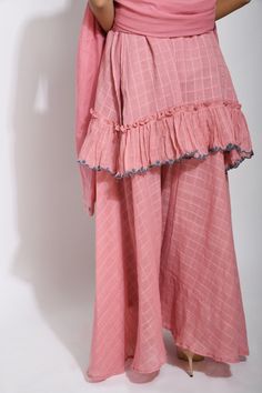 Pink Cotton Kurta Set With Dupatta – Kamakhyaa Kurta Set With Dupatta, Cotton Kurta Set, Sustainable Clothing Brands, Cotton Kurta, Womens Clothes, Clothing Stores, Kurta Set, Sustainable Clothing, Pink Cotton