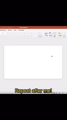 a computer screen with the words repeat after me
