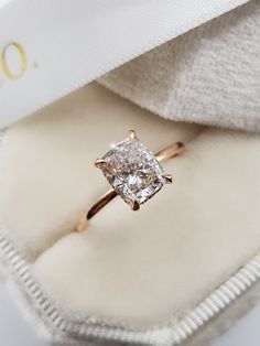 Elongated Cushion Hidden Halo, Elongated Cushion, Cushion Engagement Ring, Ideas Jewelry, Elegant Engagement Rings, Morganite Engagement, Cushion Diamond