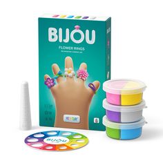 the kit includes several different colors and designs for each child's fingernails