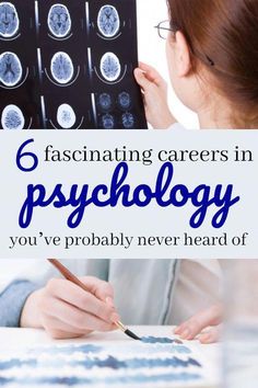 a woman writing on a piece of paper with the words fascinating career in psychology