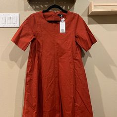 Brand New With Tag Never Worn Size Us6 Retail Price 115$ Color Dark Oran Size 6 Dress, A Line Dress, Colorful Dresses, Brand New, Orange, Red, Women Shopping, Color