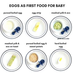 an image of eggs as first food for baby