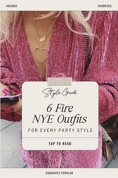 Kiss 2024 Goodbye in style with New Year’s Eve outfits that are as unique as you are! Whether you're ringing in the new year at a big bash or a cozy gathering, these trendy NYE looks have you covered! 2024 Goodbye, Cozy Gathering, Ringing In The New Year