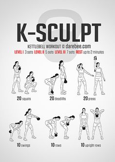 a poster showing how to do kettlebell squats