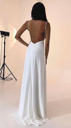 Specifications Occas Dance Party Dress, Graduation Dance, White Prom Dress Long, 2021 Prom Dresses, Dress Spaghetti Straps, Dress Spaghetti, Pageant Dresses, Simple White, Dance Party