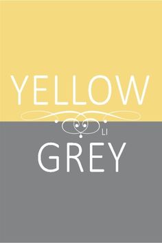 the words yellow and grey are in two different colors