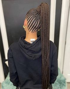 Black Hair Updo, Braids Lemonade, Cornrows Natural Hair, Cornrow Ponytail, Lemonade Braids Hairstyles, Black Hair Updo Hairstyles, Lemonade Braids, Short Box Braids Hairstyles, Long Hair Models