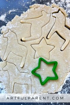 cookie cutters shaped to look like horses and stars