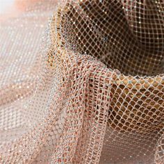 a close up view of some mesh material