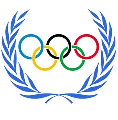 the olympic logo is shown in this image