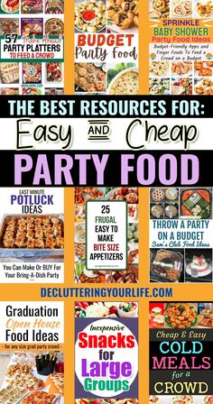 the best resources for easy and cheap party food